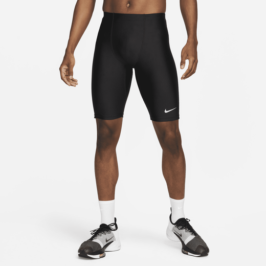 Nike Men's Trail Lava Loops Dri-fit Running 1/2-length Tights In Black