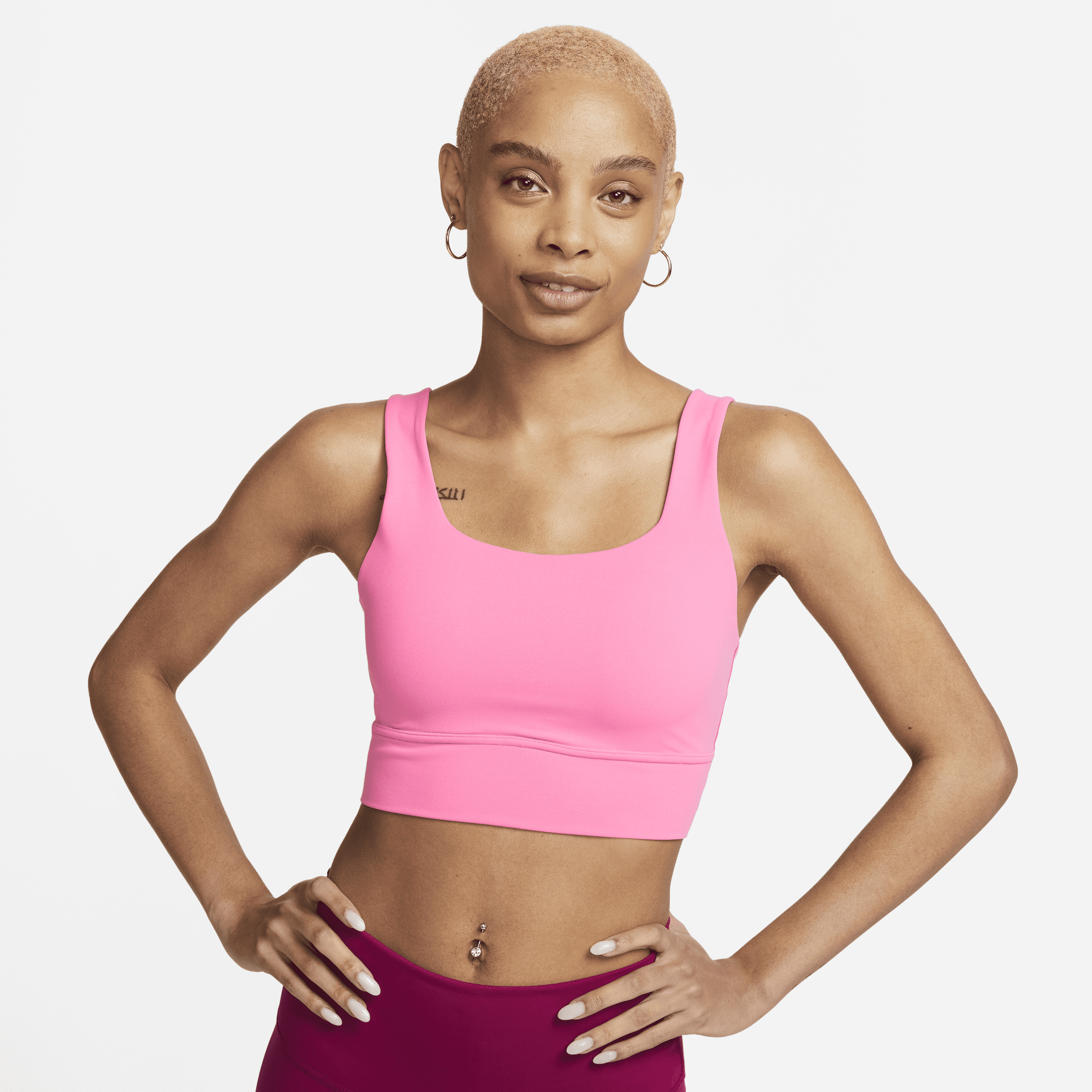 Buy Nike Women's 1-Piece Pad Sports Bra Pink in KSA -SSS
