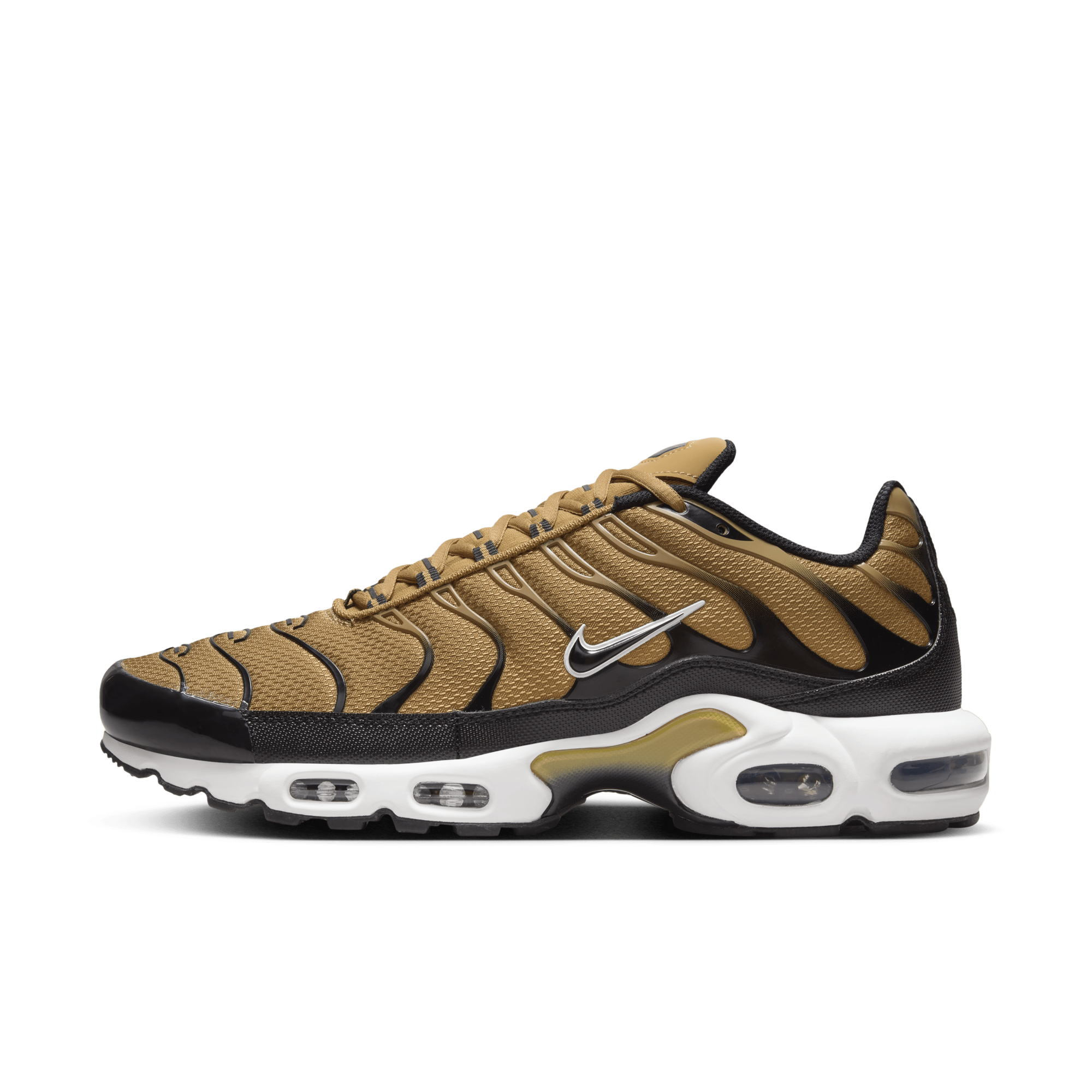 Nike air max plus gs tn discount white metallic gold