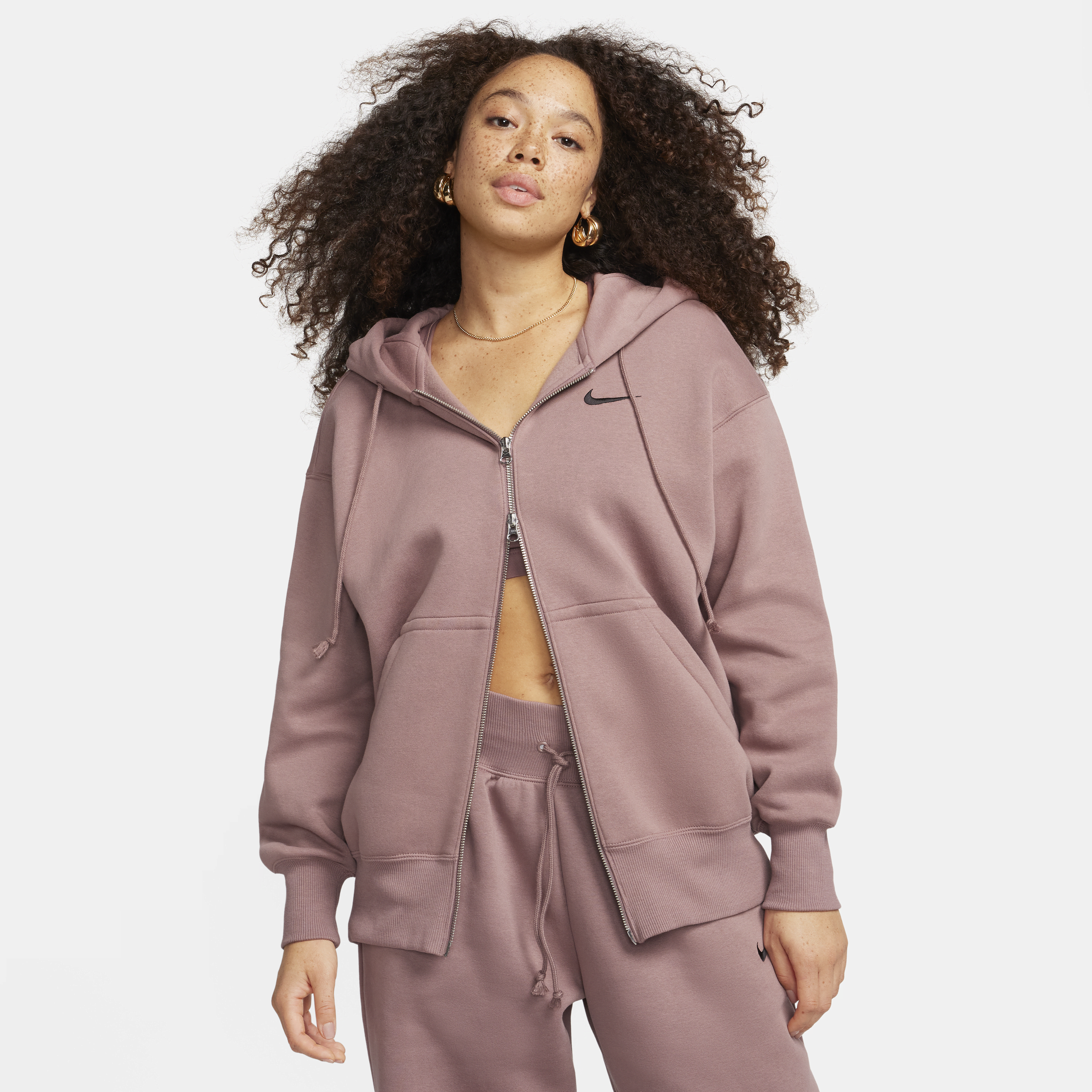 Shop Sportswear Phoenix Fleece Women's Oversized Full-Zip Hoodie 