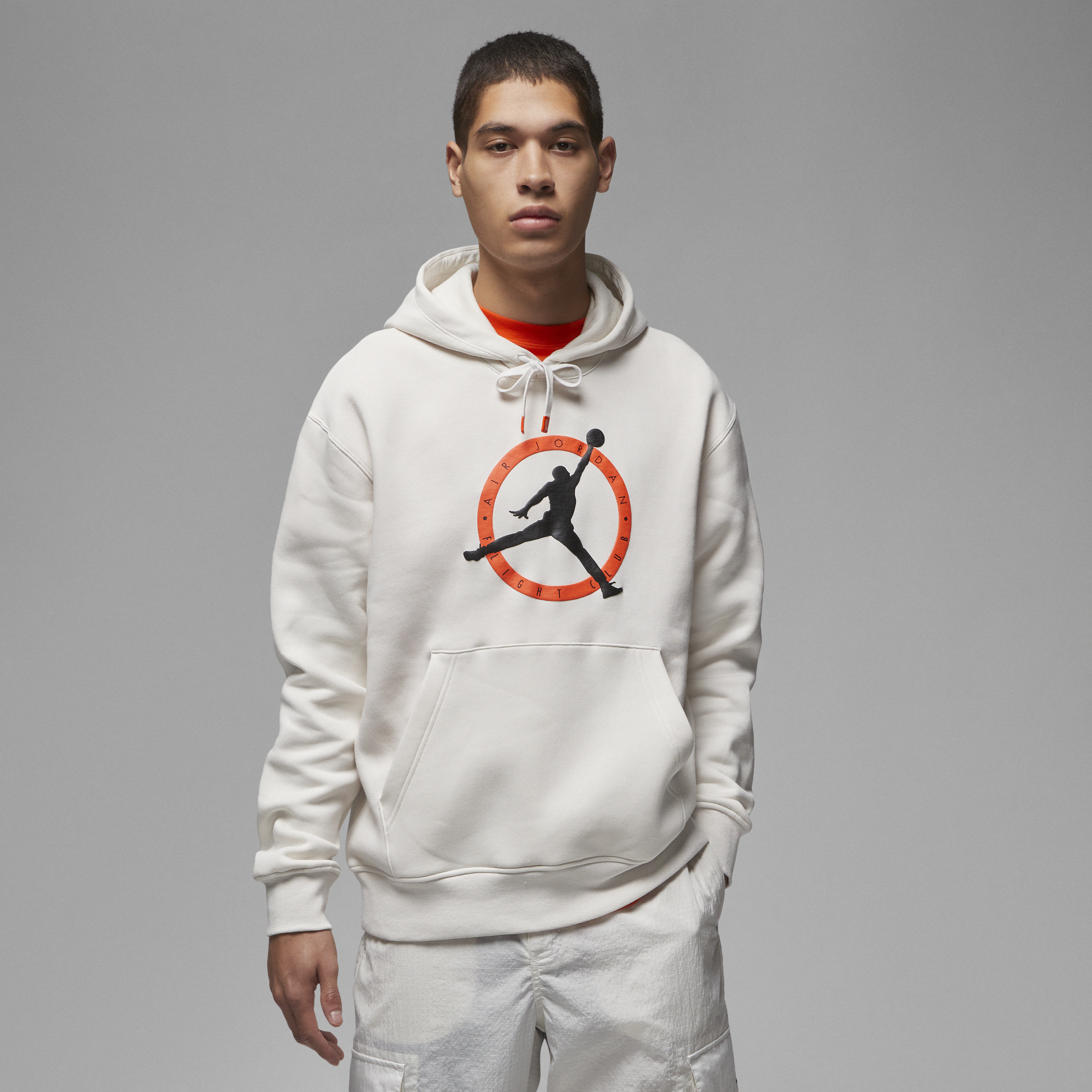 White Jordan MVP Base Hooded Top