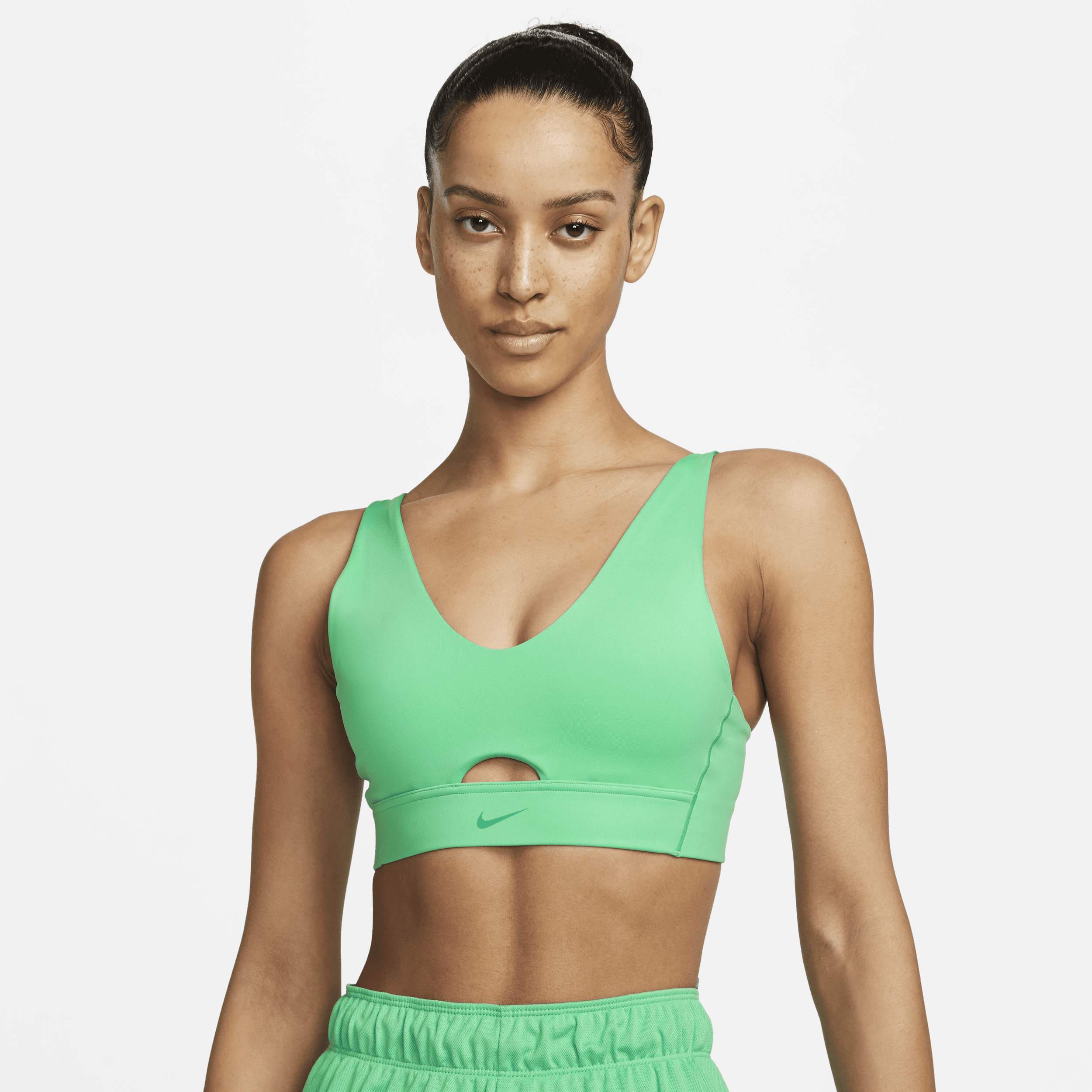 Nike Indy Sports Bra in Oil Green Matcha [XS] - DEADSTOCK, Women's Fashion,  Activewear on Carousell