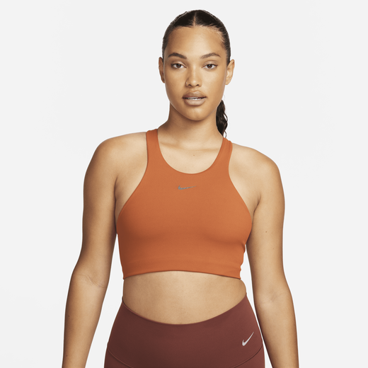 Buy Nike Women's Yoga Dri-FIT Indy Bra Orange in KSA -SSS