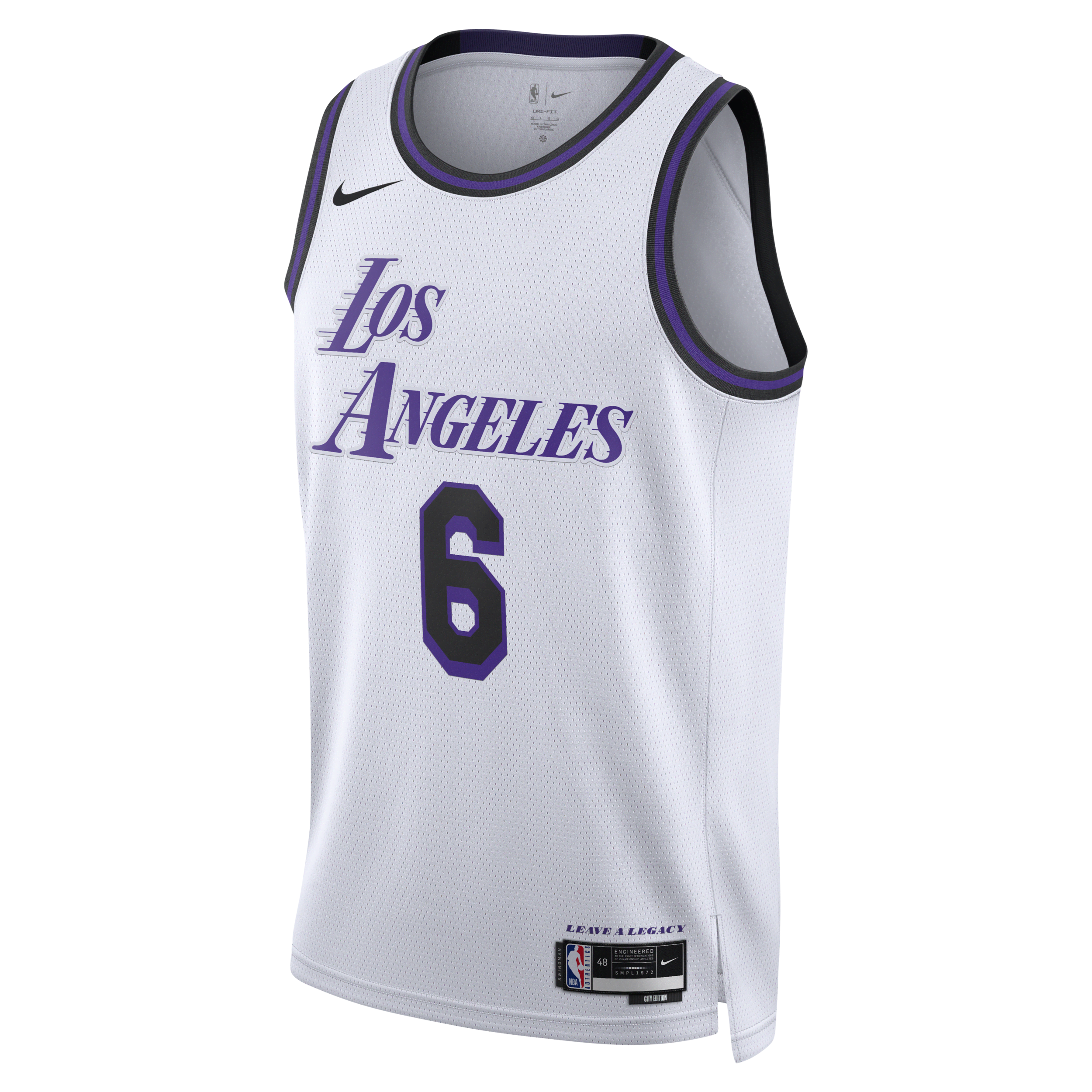 Los Angeles Laker Summer City Lebron James White Basketball Team