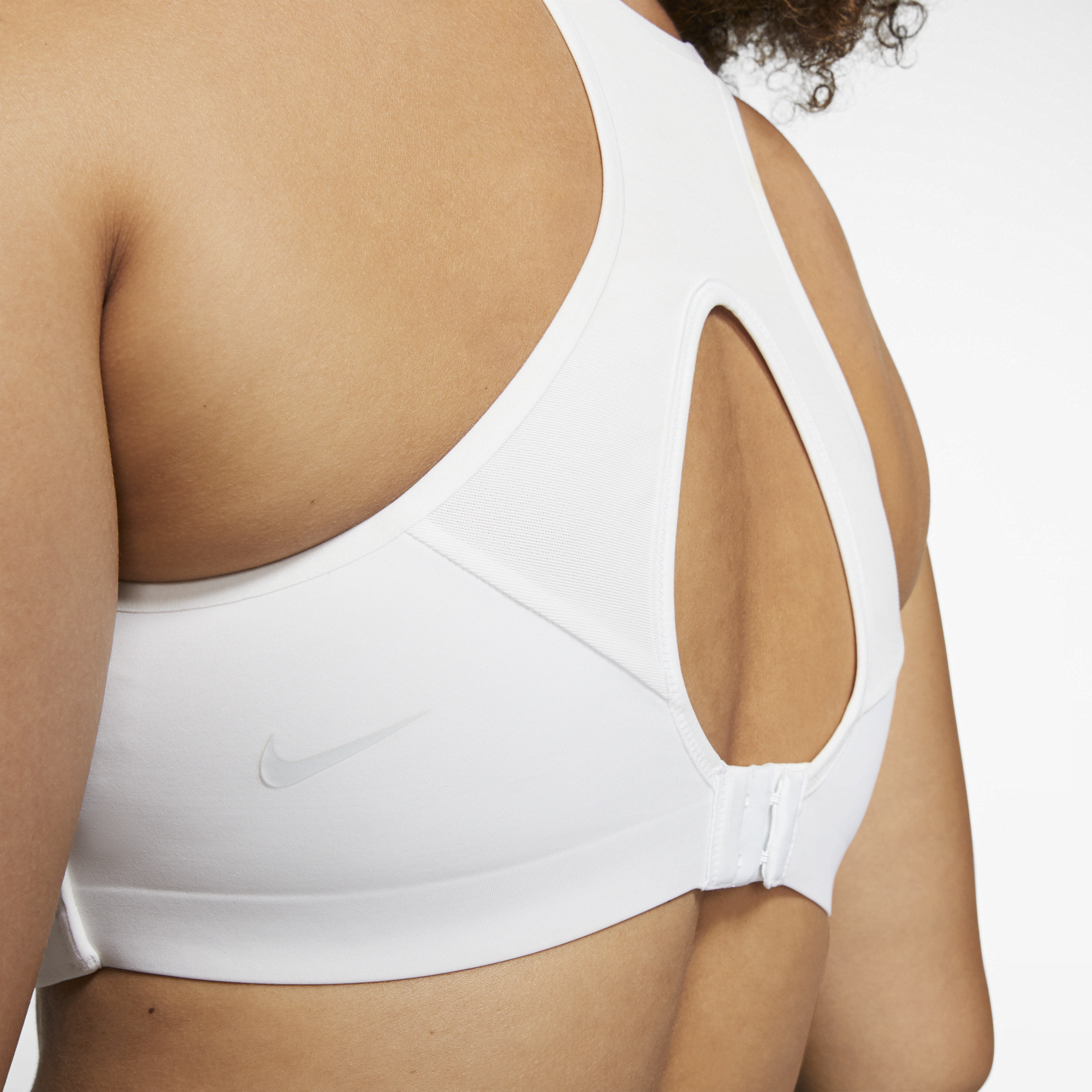 Nike Rival Plus Size Women's High Support Sports Bra White/White/Silver  38E: Buy Online at Best Price in UAE 